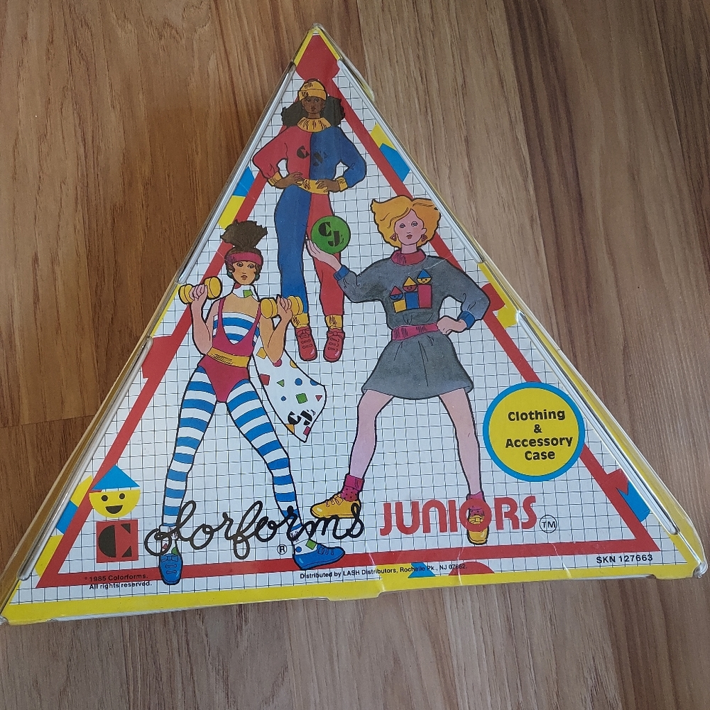 Vintage Colorforms Juniors Doll Clothing Accessory Case Toys R Us Exclusive 1985